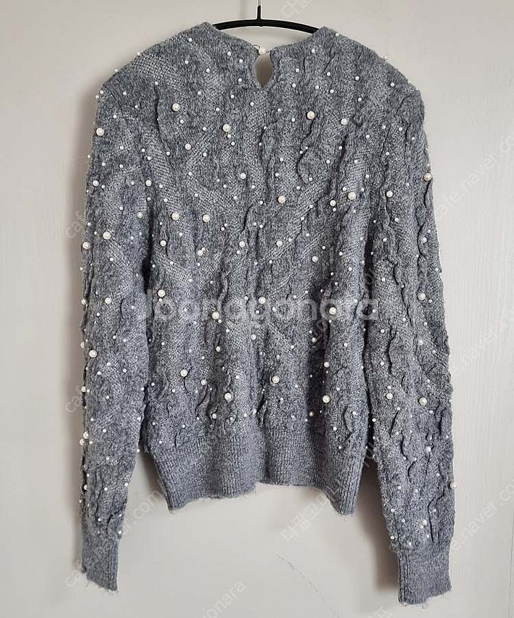 ZARA 자라 펄 스트럭처 니트 스웨터 (L) 66--6
