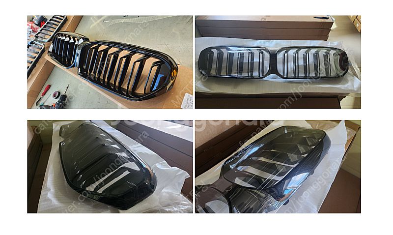 BMW G30 5시리즈 그릴 LCI 후기형 유광블랙 /...--0