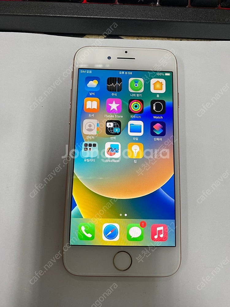 033293 아이폰8 로즈골드 AA급 64GB 무잔상 배터리성능100% 인스타 16만 부천--1