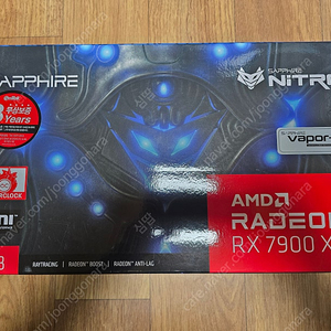 라데온 RX7900xtx 니트로 그래픽카드 사용시간 2시간 이내