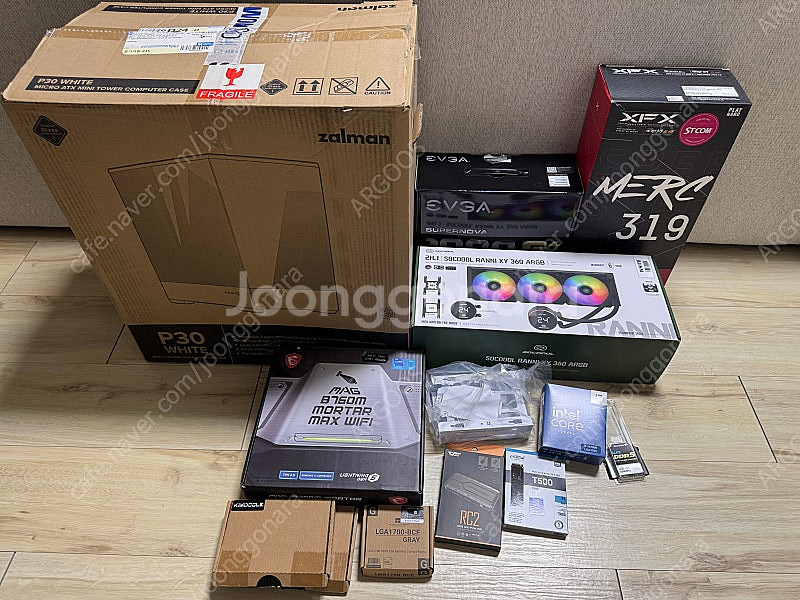 인텔 i7 14700k 컴퓨터 본체 팝니다 화이트--4