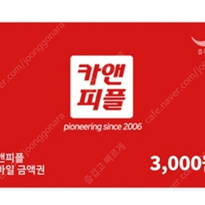 카앤피플 3000원권