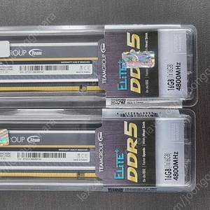 TeamGroup DDR5-4800 CL40 Elite Plus 블랙 서린 (16GB)* 2개