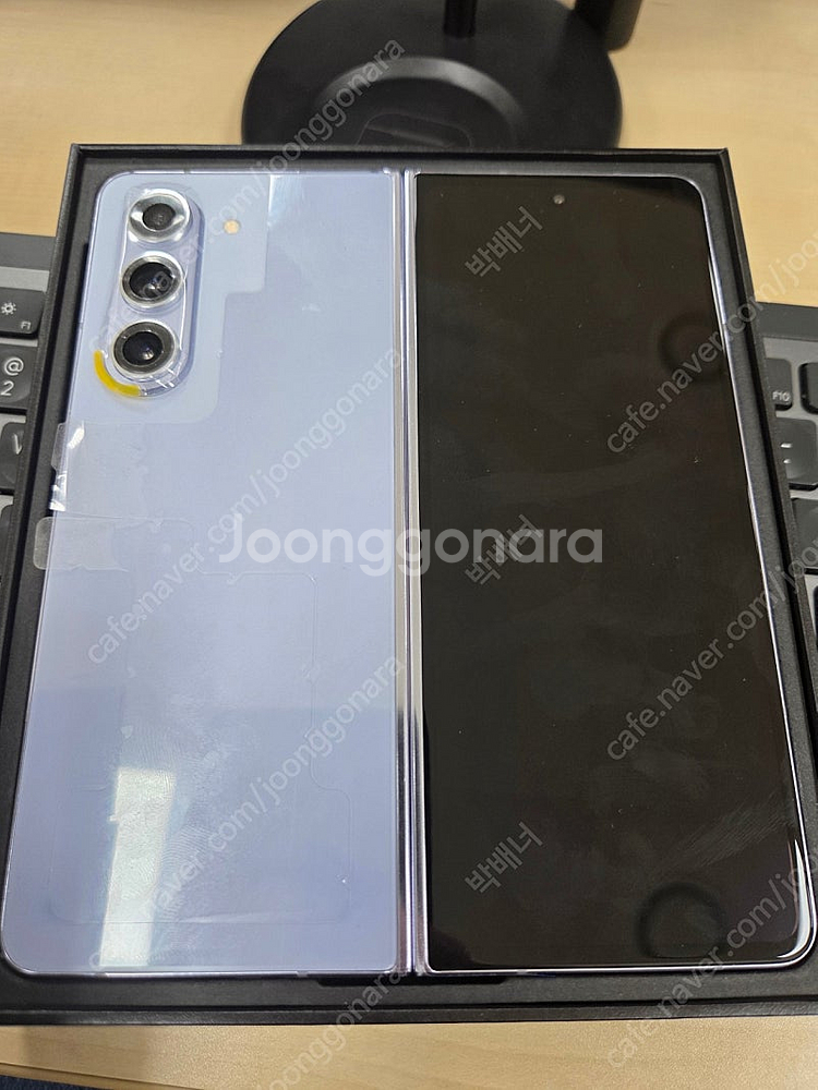 갤럭시Z폴드5 512GB 아이스블루 전체교체O 유심기변...--0