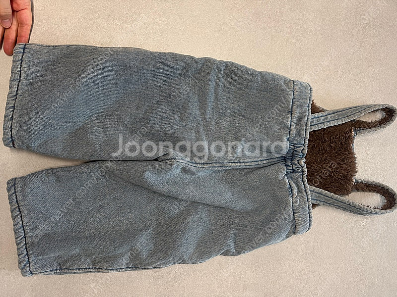 꽁떼레베 데님 오버롤 멜빵 m--2