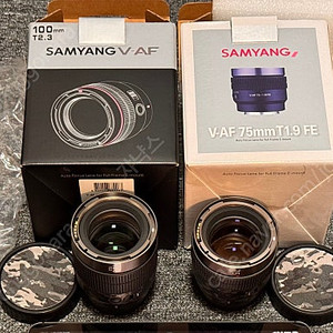 삼양 V-AF 100mm T2.3 소니 E마운트 S급 팝니다.