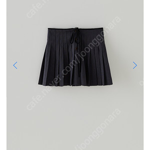 타낫 T/T Tie button pleated mini skirt 새상품