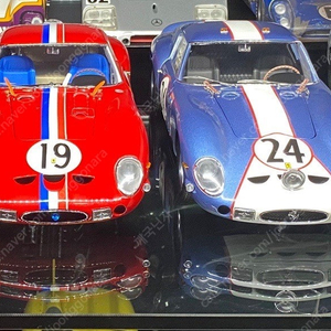 1:18 교쇼 페라리 250 gto #19, #24 kyosho ferrari 다이캐스트 모형