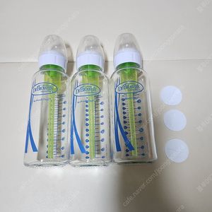 닥터브라운 내로우넥 유리 젖병 250mL 3개 (젖꼭지 있어요)