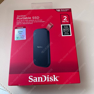 (미개봉 새상품) 샌디스크 외장 SSD E30 NEW Portable (800MB/s) 외장하드 2TB