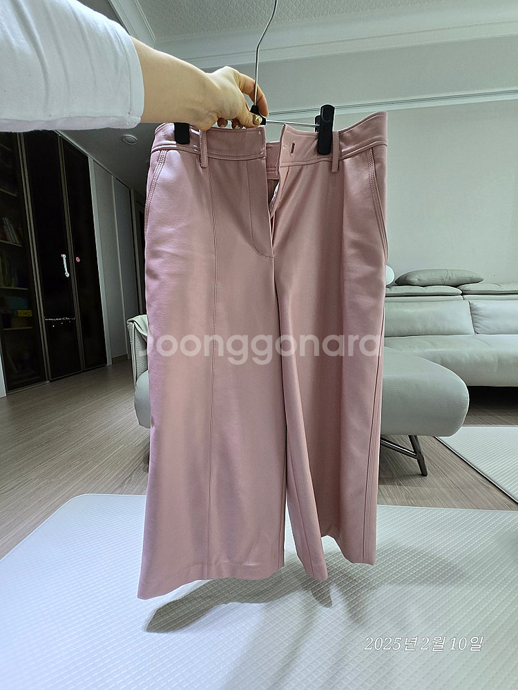 시스템 여성 시스템여성 핑크 가죽바지 [레자]--0