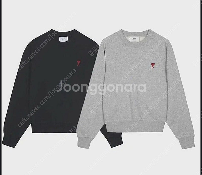 아미 스몰로고 맨투맨 남녀공용 소량입고 #병행수입정품 ...--1