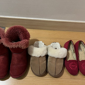 UGG 어그 베일리버튼, 어그 슬리퍼, 어그 플랫 3켤레 일괄