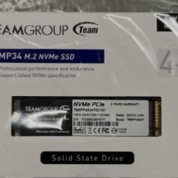 [팝니다] TEAMGROUP MP34 4TB SLC 캐시 3D NAND TLC NVMe 1.3 PCIe Gen3x4 M 미개봉 새제품 팀그룹 M.2 2280