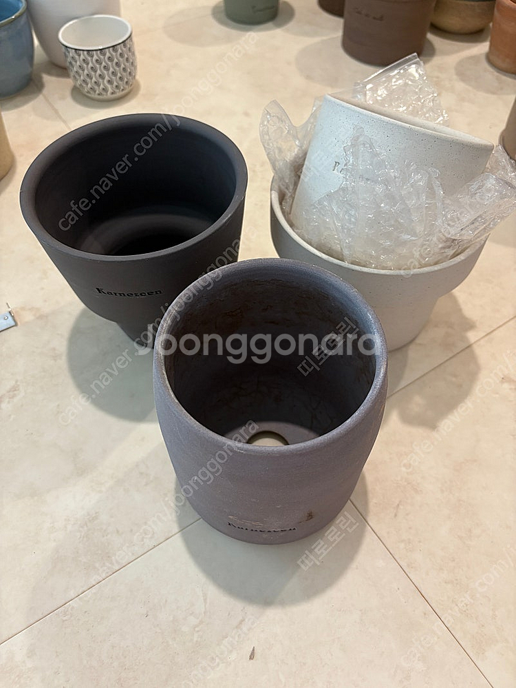 카네즈센 미사용 토분3 사용토분1 총4개 일괄--0