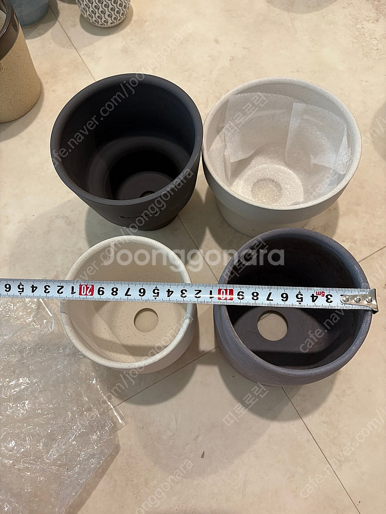 카네즈센 미사용 토분3 사용토분1 총4개 일괄--1