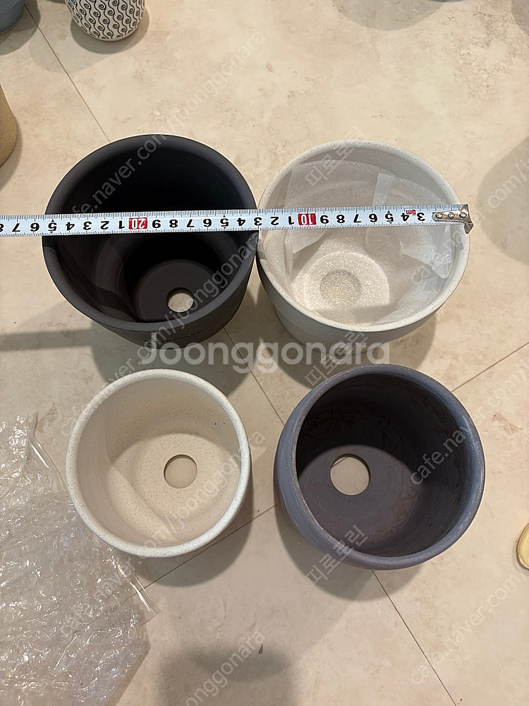 카네즈센 미사용 토분3 사용토분1 총4개 일괄--2