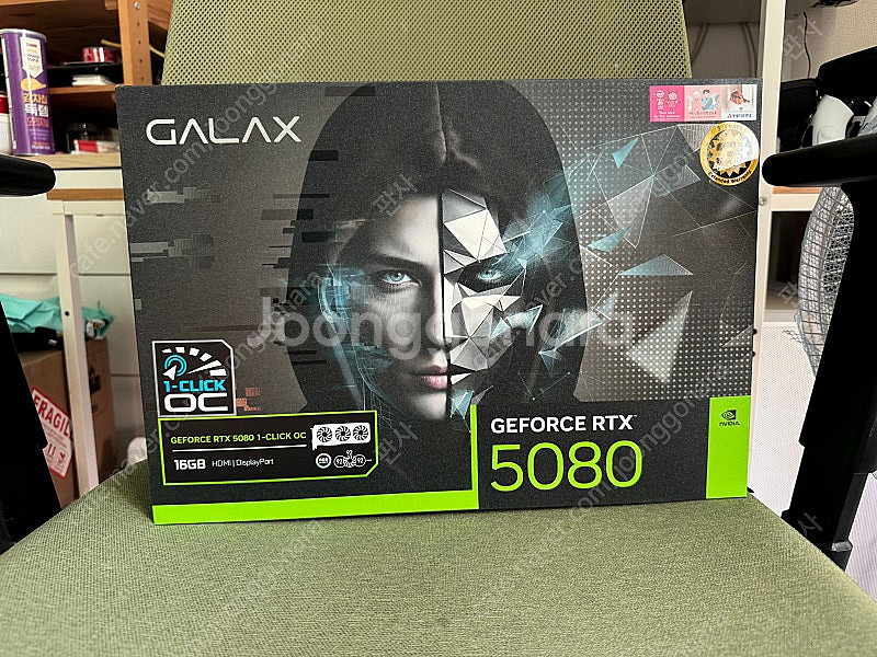 갤럭시 GALAX 지포스 RTX 5080 BLACK O...--0