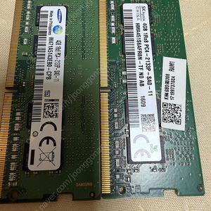 노트북용 DDR4 4g 2ea