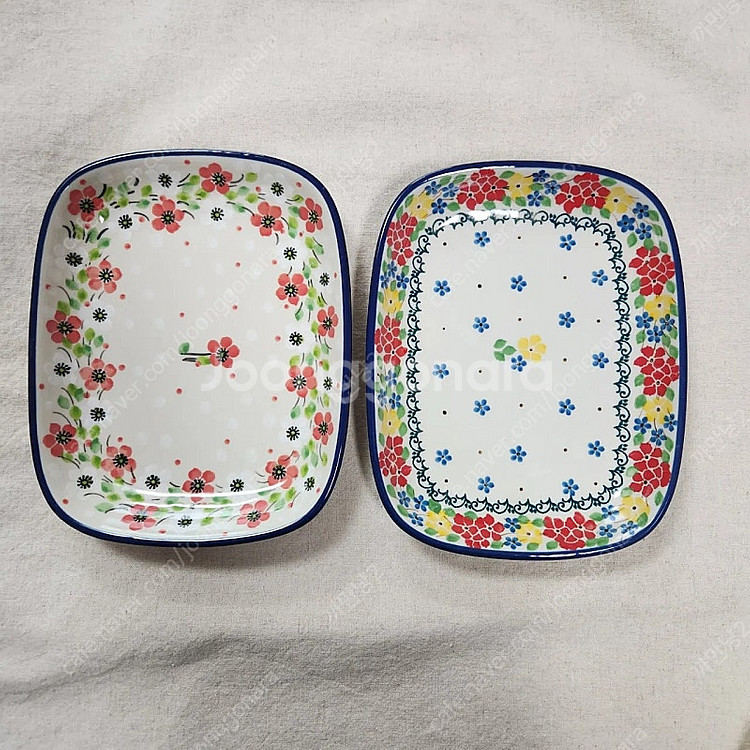 [미사용] 폴란드 아티스티나 라운드직사각 접시(소, 18.5cm) 일괄 판매합니다.--0