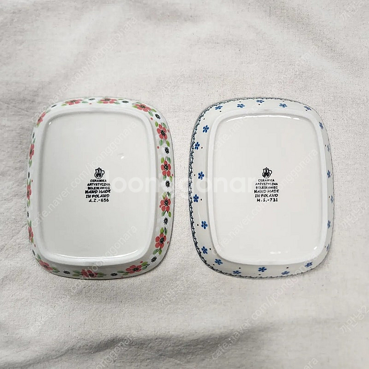 [미사용] 폴란드 아티스티나 라운드직사각 접시(소, 18.5cm) 일괄 판매합니다.--1