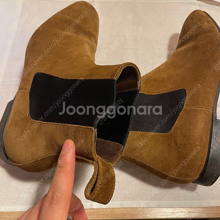 드리스 반 노튼 스웨이드 첼시 부츠 판매 합니다.......--4
