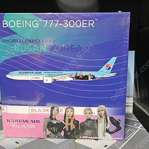 대한항공 NG 모델 1:400 블랙핑크 부산 엑스포 B777-3B5ER HL7204 팝니다