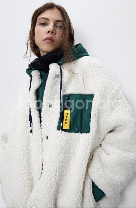 ZARA 자라 에코 시어링 콤비 점퍼(55~66)_2만...--0