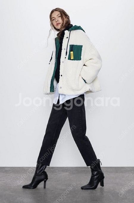 ZARA 자라 에코 시어링 콤비 점퍼(55~66)_2만...--5