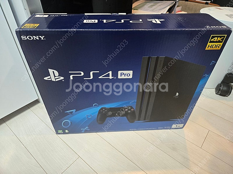 PS4 Pro CUH-7117B 1TB 제트블랙 풀박스--1
