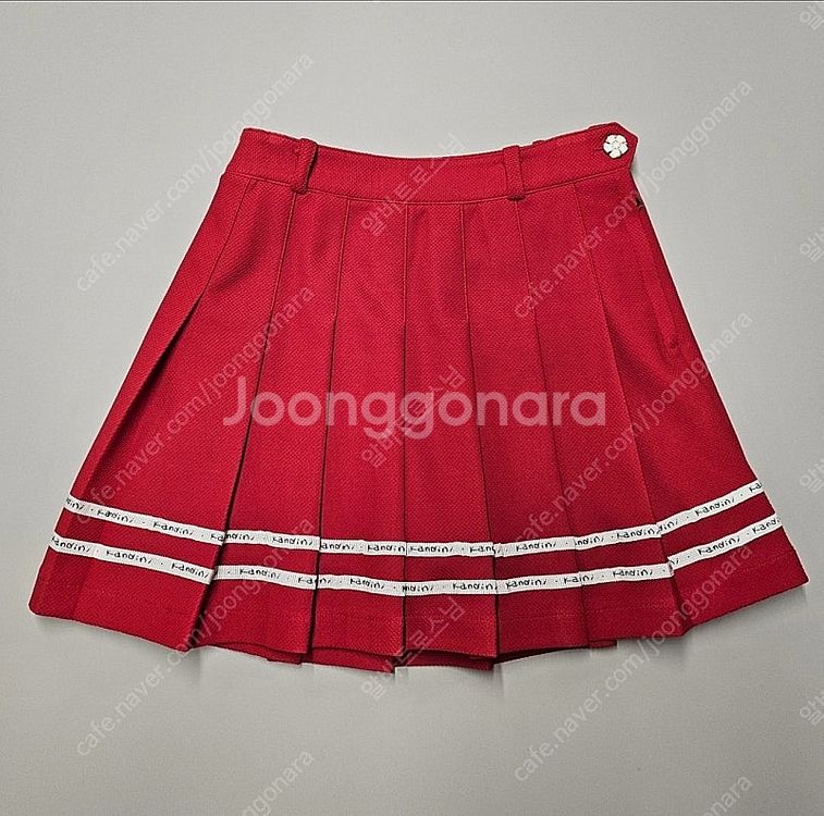 [정품]칸디니 골프 레드 플리츠 스커트--3