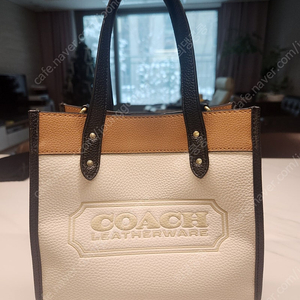 코치 COACH 2WAY가방 필드 토트백(아이보리 브라운)