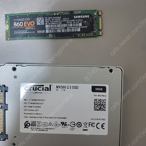 Ssd 500g 2개 판매합니다