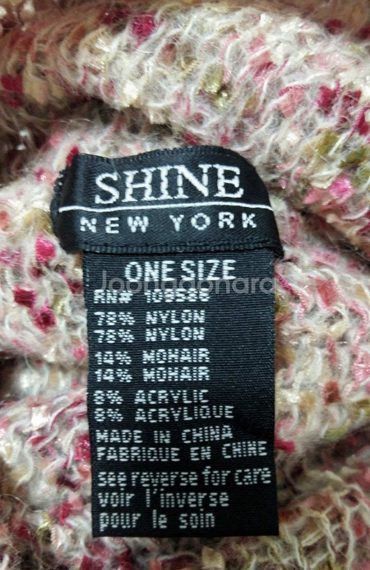 모헤어 니트 넥워머 숄--2