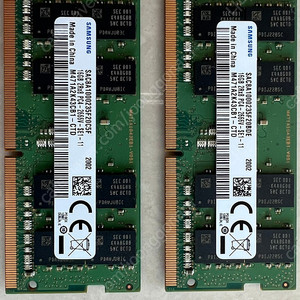 삼성 노트북 DDR4 2666 16GB. 노트북용 16G / 16기가 2개