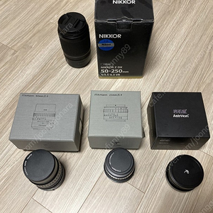 니콘 dx 50-250mm 줌렌즈, 수동렌즈 3개 팝니다.