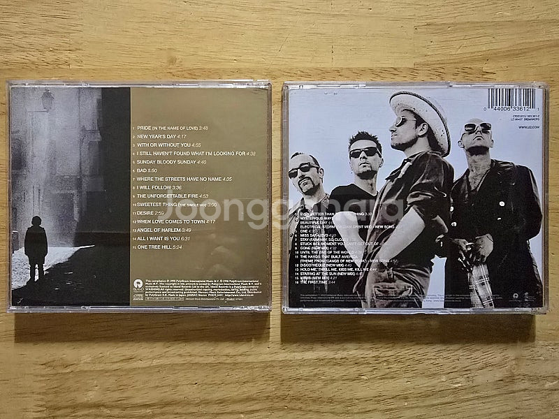 CD 음반 U2 유투 앨범 2장--2