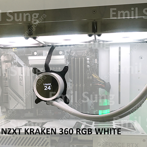 NZXT Kraken 360 RGB White (백색) 3열 수냉 쿨러 판매 합니다.