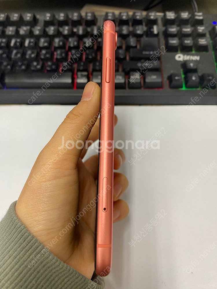 196886 아이폰XR 오렌지 SS급 128GB 무잔상...--5