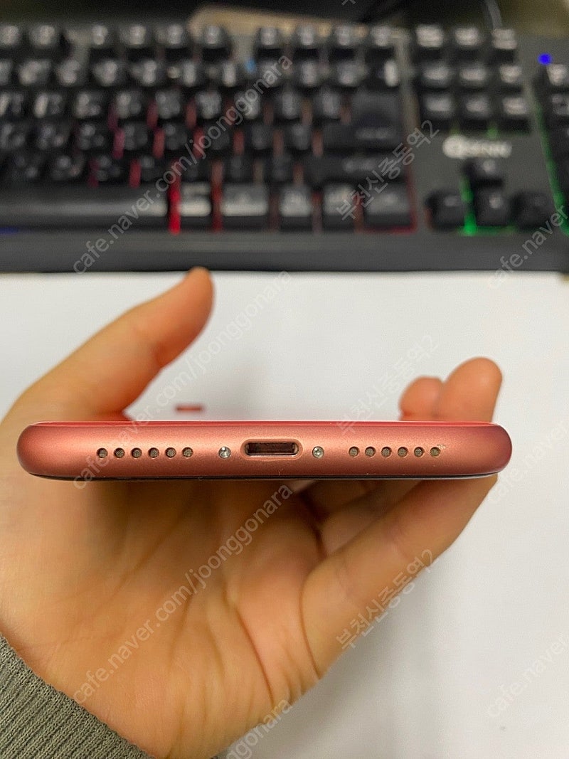 196886 아이폰XR 오렌지 SS급 128GB 무잔상...--6