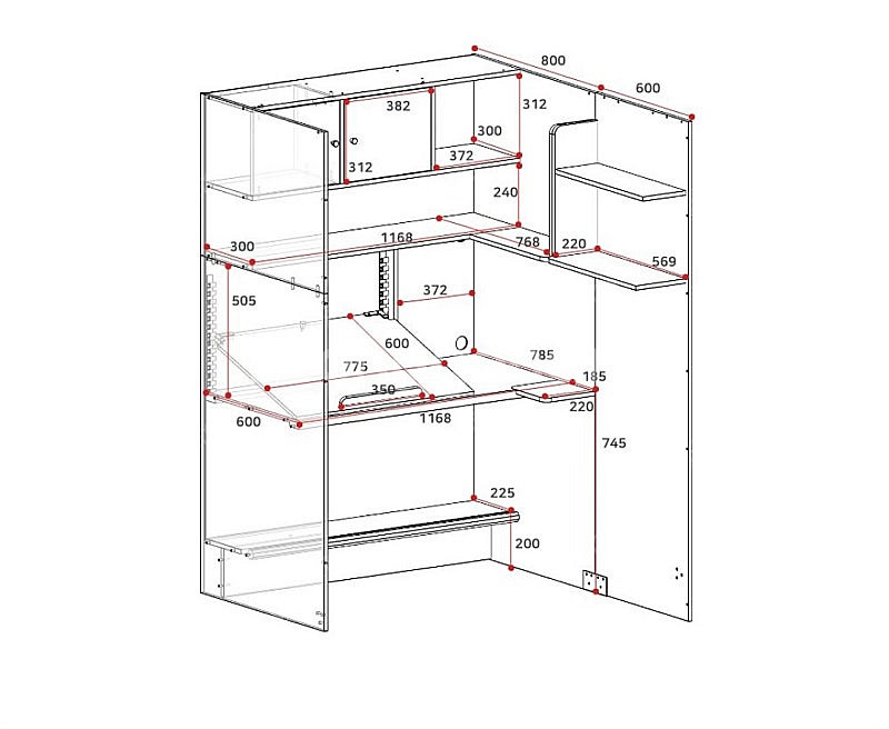 독서실 책상 스터디룸--5