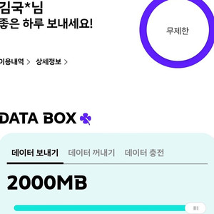 KT데이터 2기가 2500원