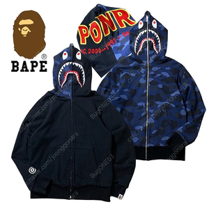 Bape 베이프 리버시블 (양면) 샤크후드 구합니다!