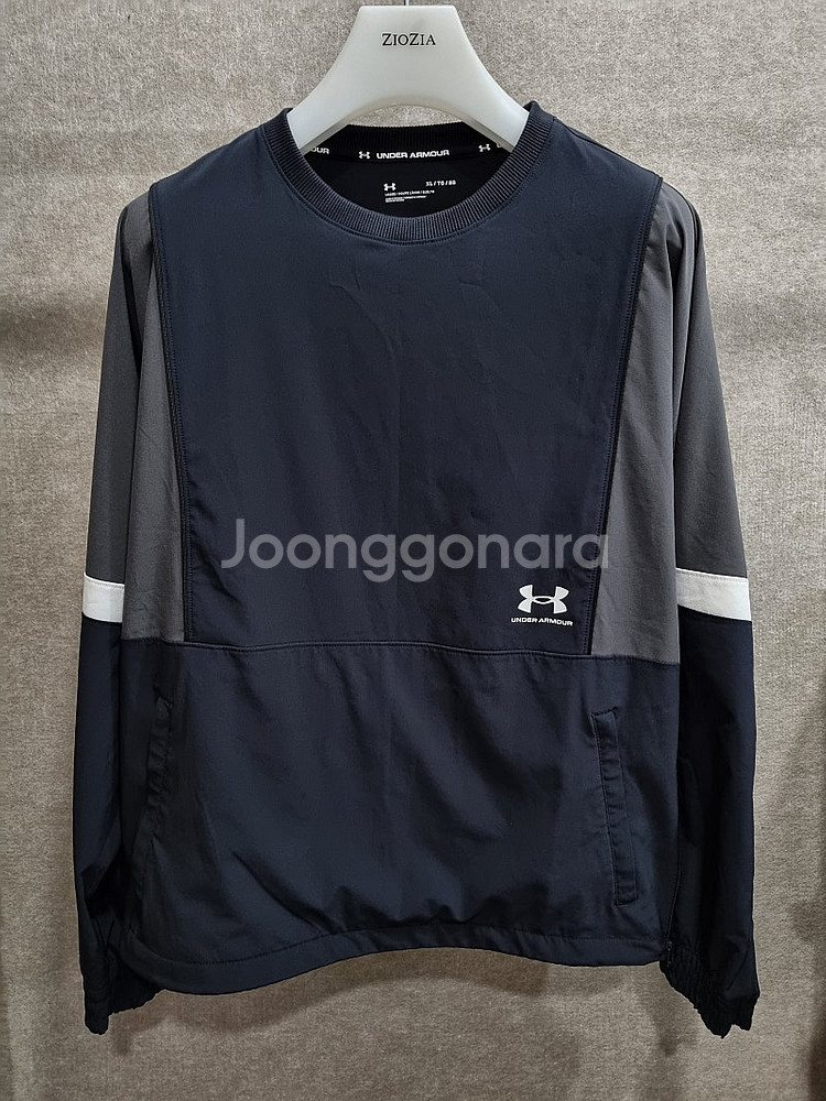 남성 XL 언더아머 우븐 크루 긴팔--0
