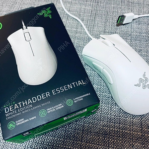 레이저 DeathAdder Essential 유선마우스 RZ01-0385 화이트