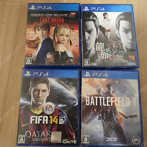 PS4 게임시디 4개 일괄판매 (일판)