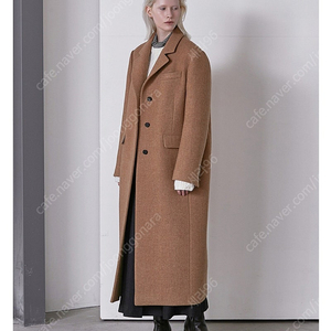 무아르보 SINGLE 3 BUTTON MAXI COAT_CAMEL