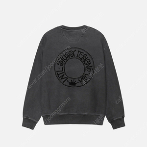 스투시 stussy BUANA CREW PIGMENT DYED 맨투맨 / 블랙 / S