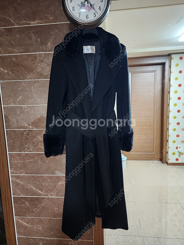 [새상품]이자벨마랑 미샤 블랙 롱코트(운포32000)--0