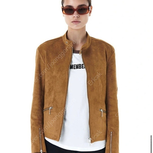 Matin Kim 마뗑킴 Suede Bomber Jacket